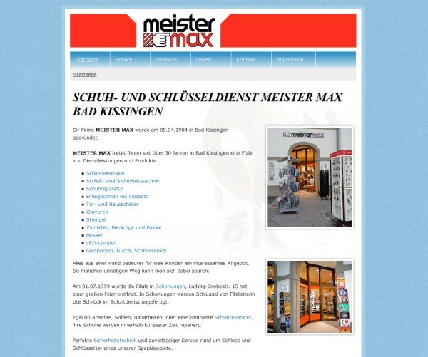 Meister Max - Schuh- und Schlsseldienst - 97688 Bad Kissingen